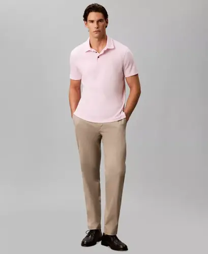 Men's Supima Short-Sleeve Polo Shirt - Pearly Pink - 3