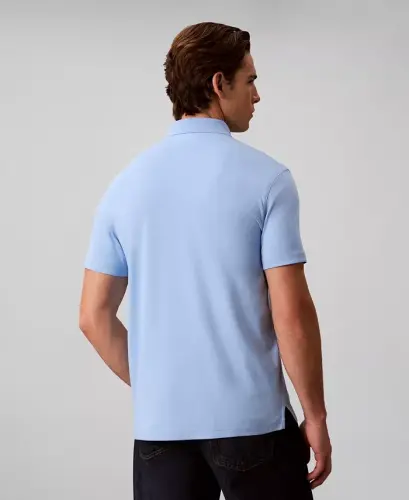 Men's Supima Short-Sleeve Polo Shirt - Placid Blue - 5