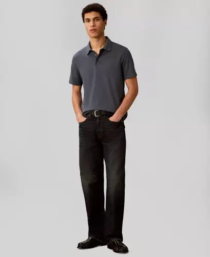 Men's Supima Short-Sleeve Polo Shirt - Dark Slate - 2