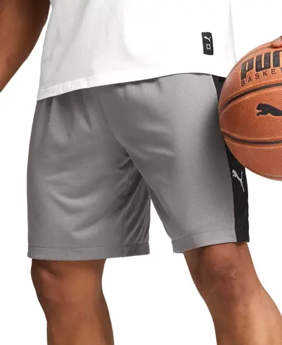 Men's Shot Blocker Shorts-Stormy Slate-puma Black 