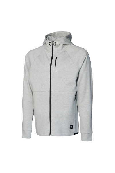 Erkek Sweatshirt Gri 921647-2006 Modazonelt-mt Interval Zıp Hoodıe - 5