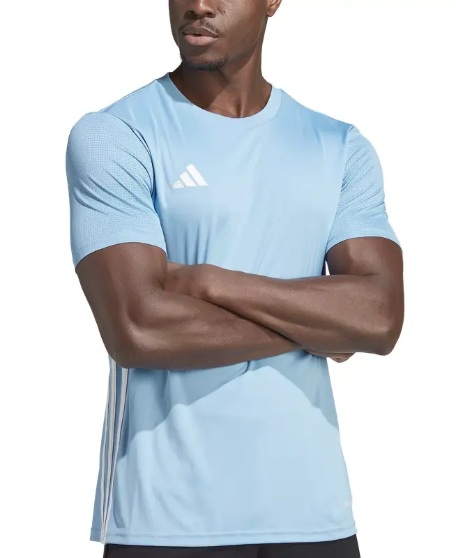Men's Tabela 23 Slim-Fit Performance T-Shirt-Light Blue/White - ADIDAS