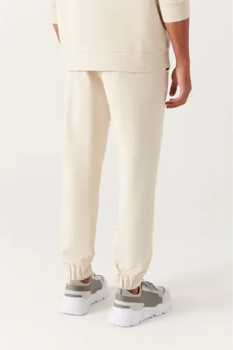 Erkek Taş Basic Pamuklu 2 iplik Jogger E003403-Taş - 3