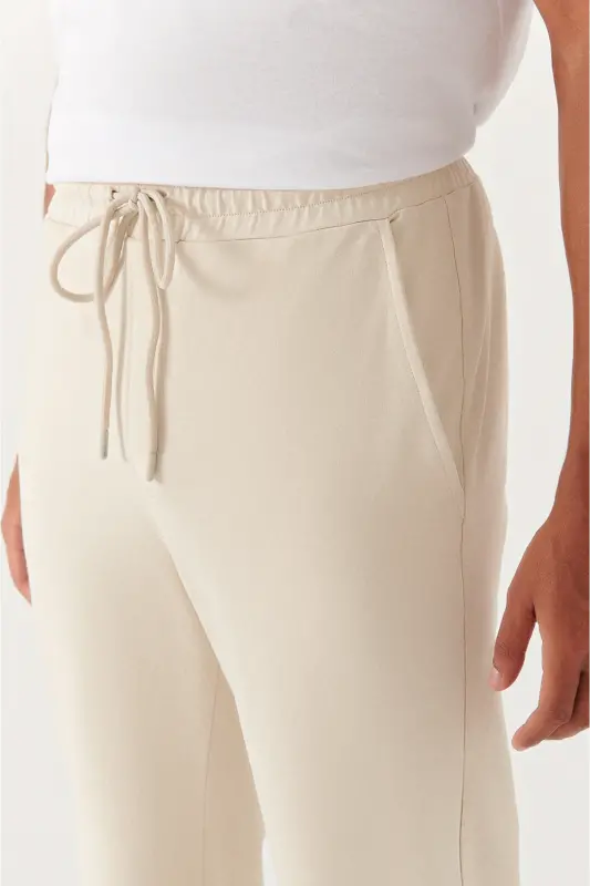 Erkek Taş Basic Pamuklu 2 iplik Jogger E003403 - Taş - 4
