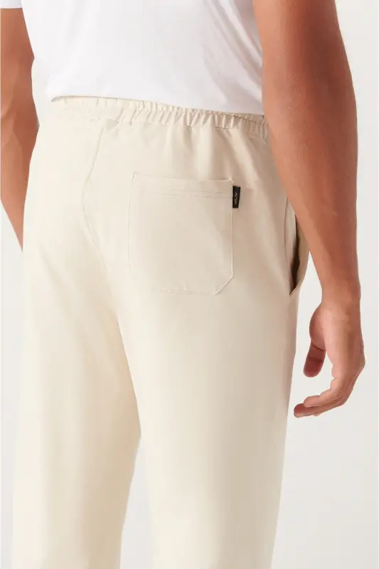 Erkek Taş Basic Pamuklu 2 iplik Jogger E003403 - Taş - 5