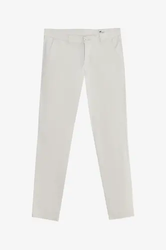 Erkek Taş Pamuklu Slim Fit Dar Kesim Yan Cep Esnek Casual Pantolon - Taş - 6