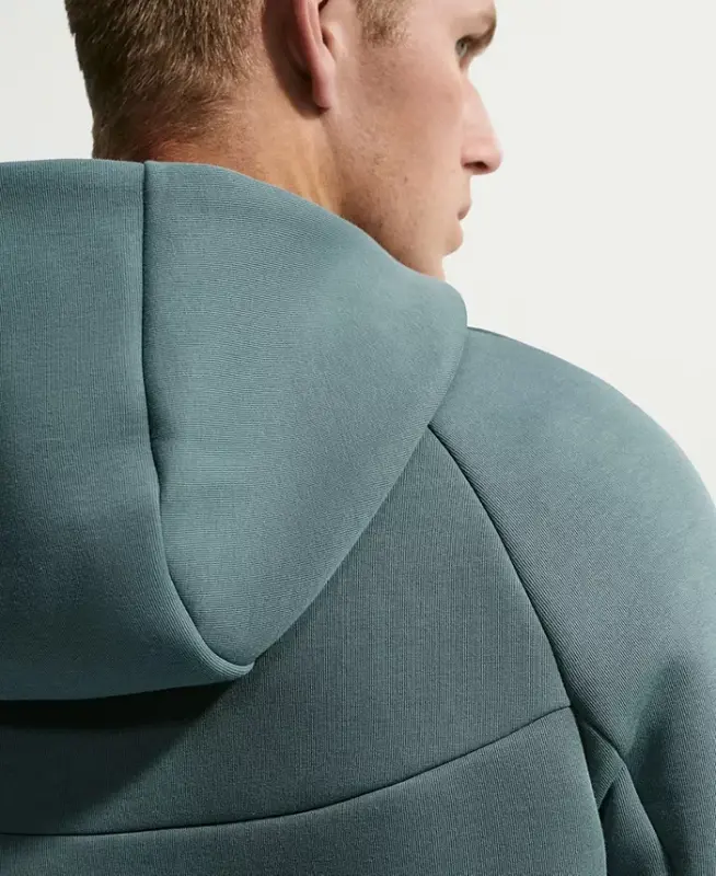 Tech Men's Fleece Full-Zip Hoodie - Mineral Slate/Black - 3