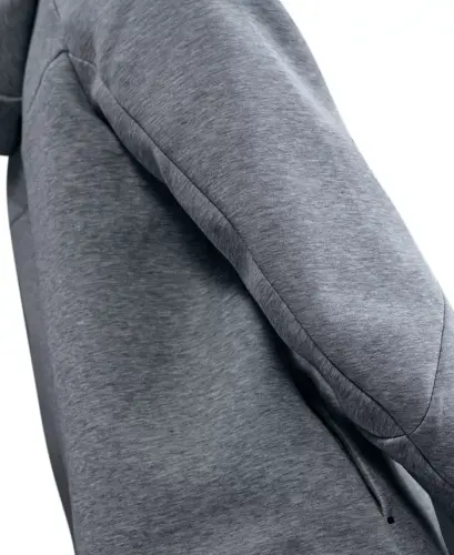Men's Tech Fleece Full-Zip Windrunner Logo Hoodie - Dark Gray Heather/Black - 3