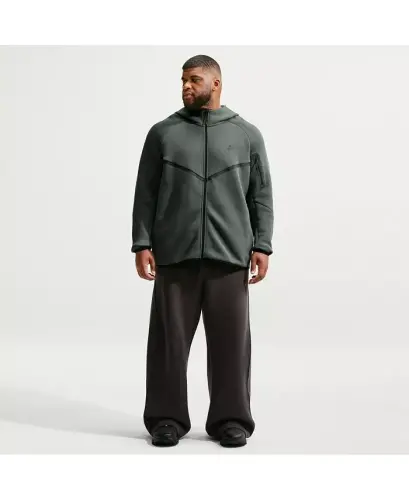 Men's Tech Fleece Full-Zip Hoodie - Camo Green/Black - 4