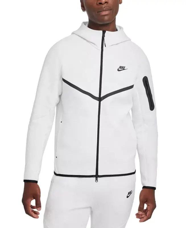 Men's Tech Fleece Full-Zip Windrunner Logo Hoodie - NIKE