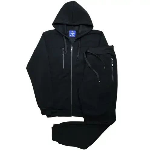 Men Tech Jogger Fleece Suit Top and Bottom Sweatsuit Outfit - Modazone (1)