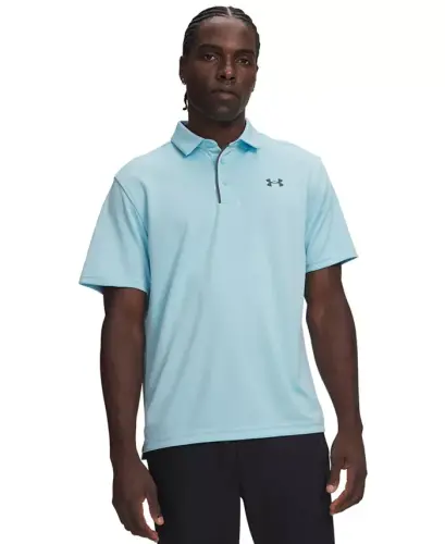 Men's Tech Short-Sleeve Polo Shirt - Opal Blue 