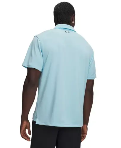 Erkek Teknik Kısa Kollu Polo Yaka Tişört - Opal Mavisi - 3