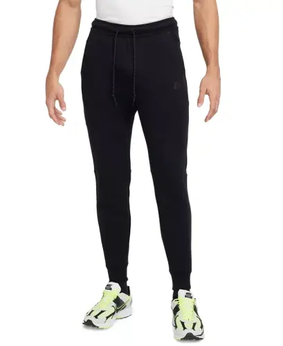 Men's Tech Fleece Drawstring Joggers Pants - Black 