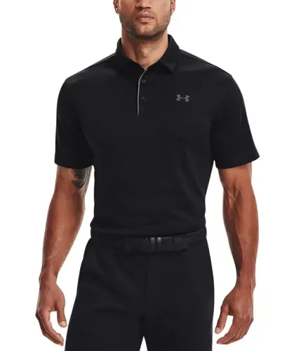 Men's Tech Short-Sleeve Polo Shirt - Black 