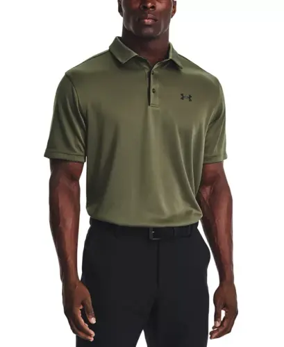 Men's Tech Short-Sleeve Polo Shirt - Marine OD Green 
