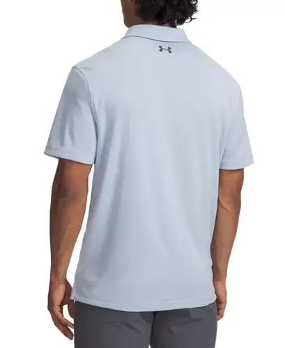 Men's Tech Short-Sleeve Polo Shirt - Blue Clam/Pitch Gray - 2