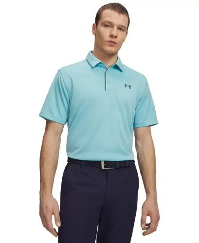 Men's Tech Short-Sleeve Polo Shirt - Blue Haze 