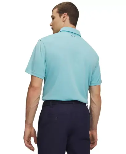 Men's Tech Short-Sleeve Polo Shirt - Blue Haze - 3