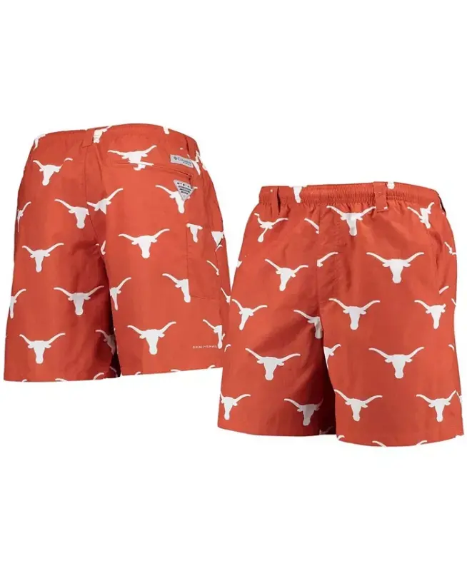 Men's Texas Orange Texas Longhorns Backcast II Omni-Shade Hybrid Shorts - 4