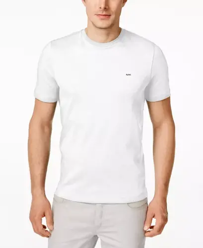 Men's Basic Crew Neck T-Shirt - White 