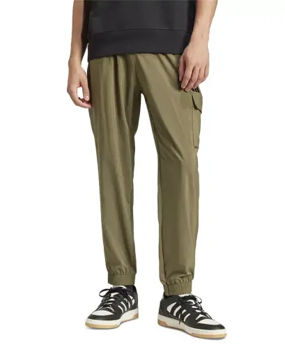 Men's Essentials Small Logo Cargo Pants-Olive/blk 