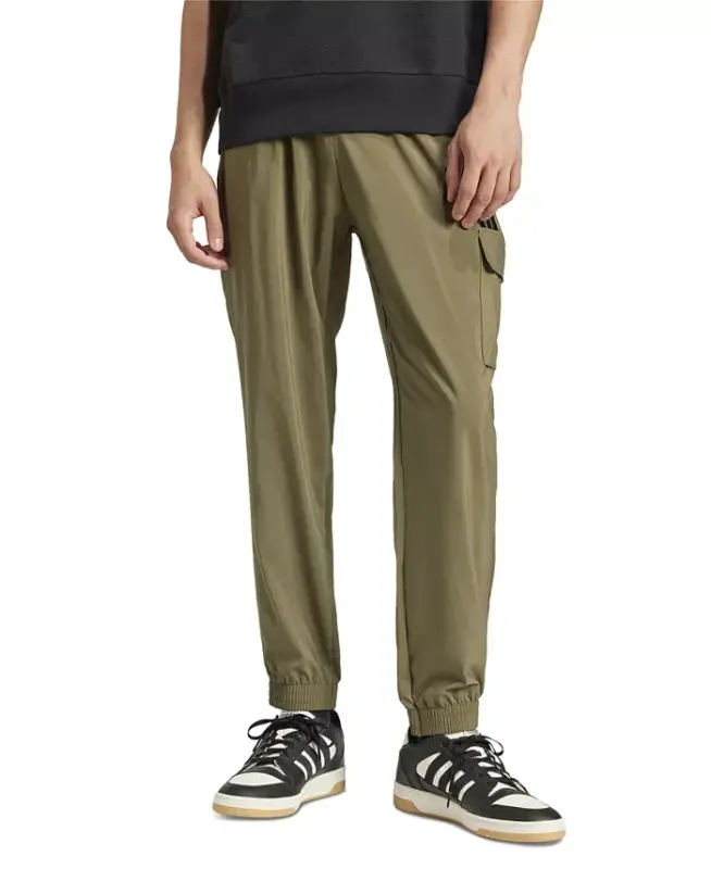 Men's Essentials Small Logo Cargo Pants-Olive/blk - ADIDAS