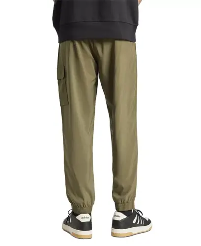 Men's Essentials Small Logo Cargo Pants-Olive/blk - ADIDAS (1)