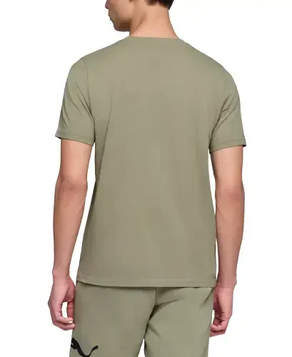 Men's Essential Small Logo T-Shirt-Lux Army - PUMA (1)