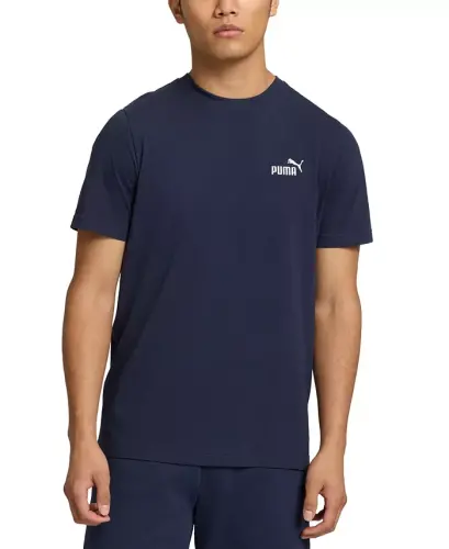 Men's Essential Small Logo Crewneck T-Shirt - Blue 