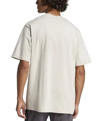 Men's Essentials Regular-Fit Linear Logo Graphic T-Shirt-Alumina / Wht - ADIDAS (1)