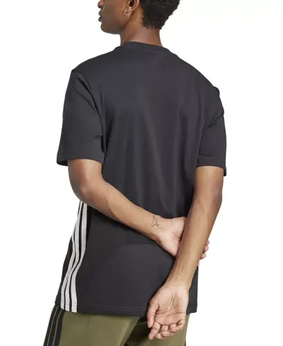 Erkek Temel Üç Çizgili Tek Jarse Tişört-Siyah/beyaz - ADIDAS (1)