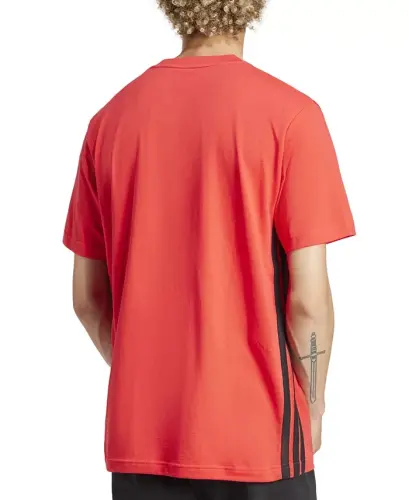Men's Essential Three-Stripes Single Jersey T-Shirt-Ruby Red - ADIDAS (1)