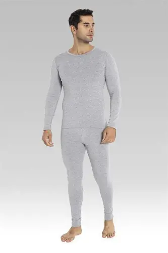 Erkek Termal Takım Alt Üst İçlik Gri - 2