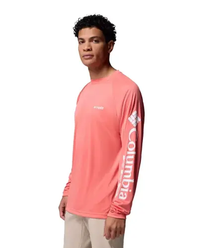 Men's Terminal Tackle Long-Sleeve T-Shirt - Melonade/White Logo - 2