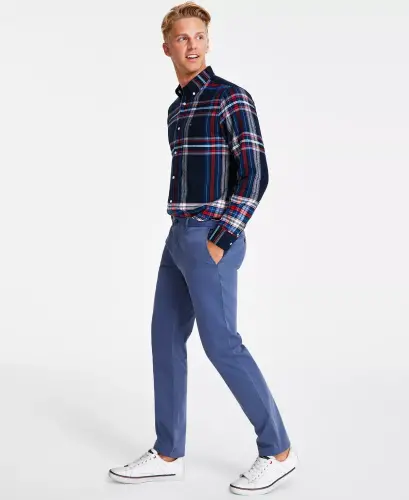 Men's TH Flex Stretch Straight-Fit Chino Pant - Bayhead Blue - 4