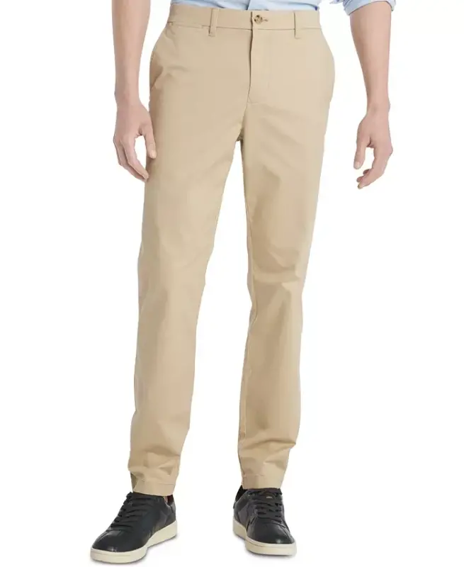 Men's TH Flex Stretch Slim-Fit Chino Pants - Mallet - 1