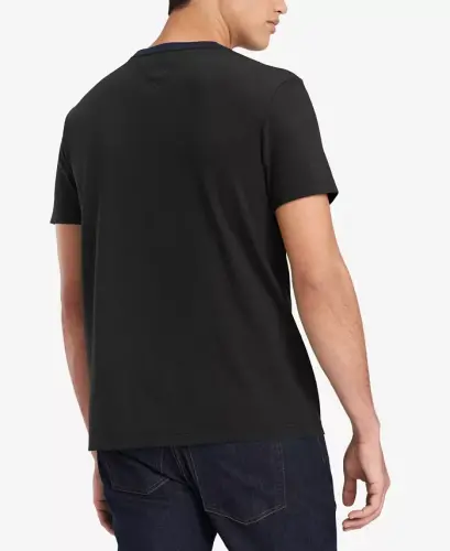Men's Tino Logo Short Sleeve T-Shirt-Jet Black - TOMMY HILFIGER (1)