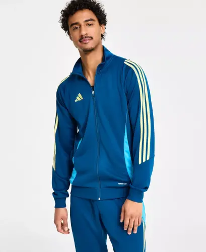 Men's Tiro 24 Slim-Fit Performance 3-Stripes Track Jacket-Leg Marine/citrine 