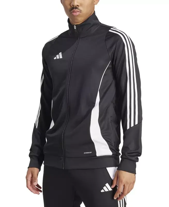 Men's Tiro 24 Slim-Fit Performance 3-Stripes Track Jacket - Black/wht - 3