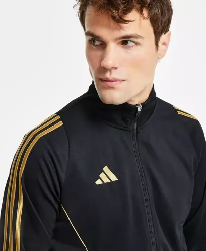 Men's Tiro 24 Slim-Fit Performance 3-Stripes Track Jacket - Black/drfo - 3
