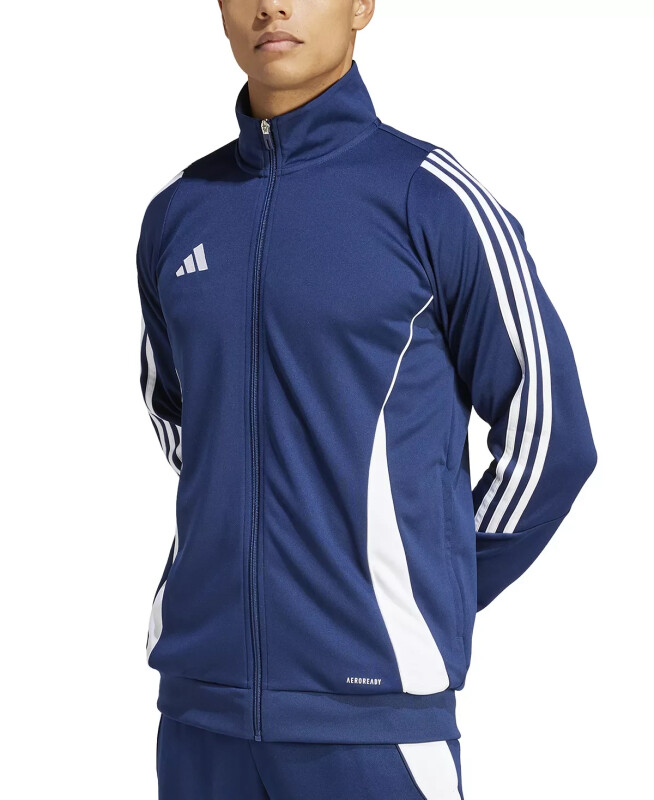 Men's Tiro 24 Slim-Fit Performance 3-Stripes Track Jacket-Team Navy/wht - ADIDAS