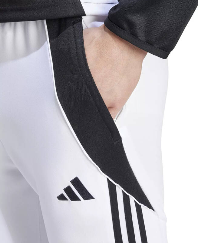Men's Tiro 24 League Pants - White/blk - 4