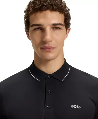 Men's Tonal Logo Slim-Fit Polo Shirt - 7