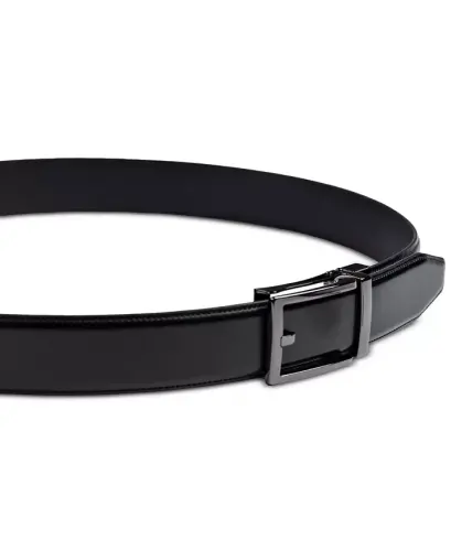 Men's Track-Lock Belt, Created for Modazone - Black - 4