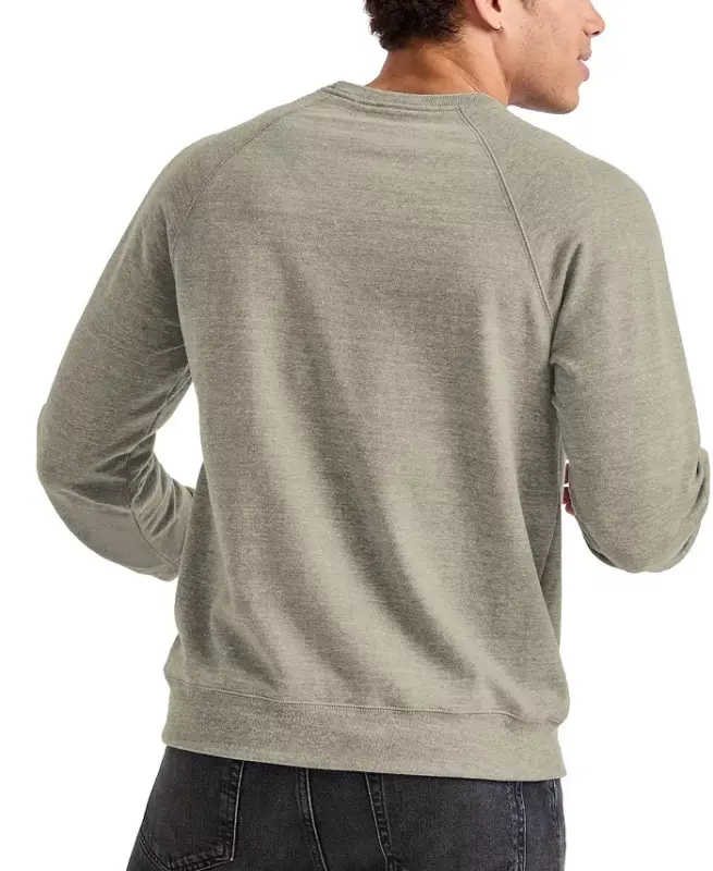 Men's Original Triblend French Terry Crewneck Sweatshirt - Camouflage Green PE Heather - 2
