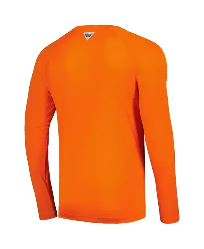 Men's Orange Florida Gators Terminal Tackle Omni-Shade Raglan Long Sleeve T-shirt - COLUMBIA (1)