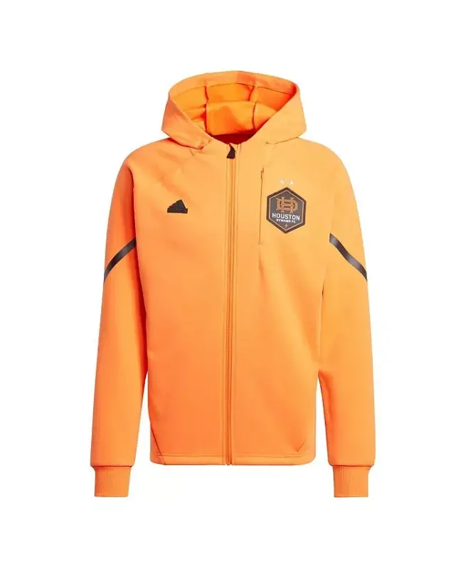 Men's Orange Houston Dynamo FC 2024 Anthem Travel Raglan Sleeve Full-Zip Jacket - Orange - 1