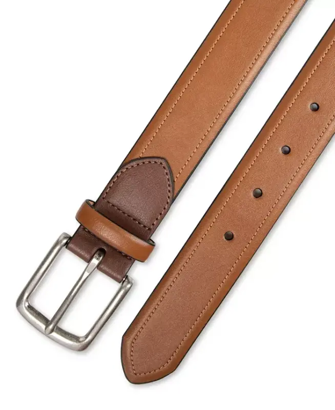 Men's Contrast Casual Belt - Tan - 5