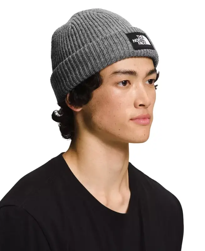 Men's Salty Lined Beanie-Tnf Medium Grey Heather - THE NORTH FACE